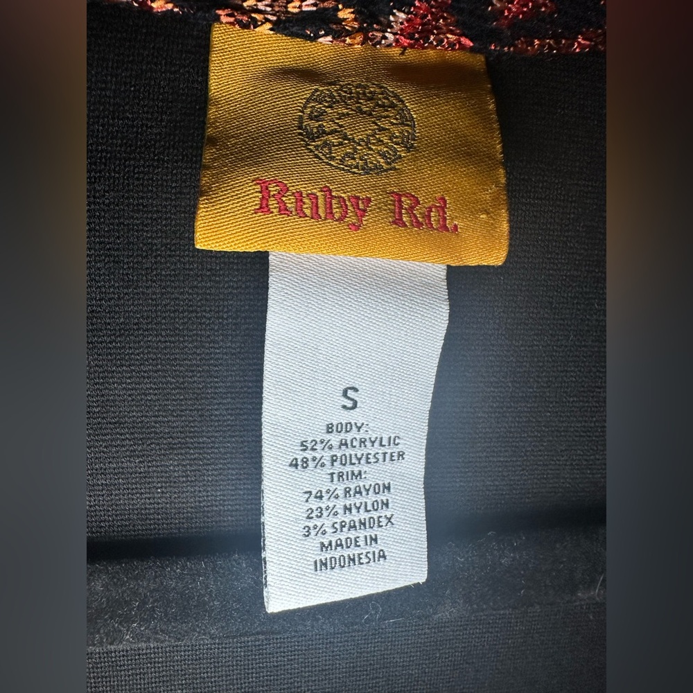 Ruby Rd Diamond Knit Jacket Cardigan - Picture 2 of 5